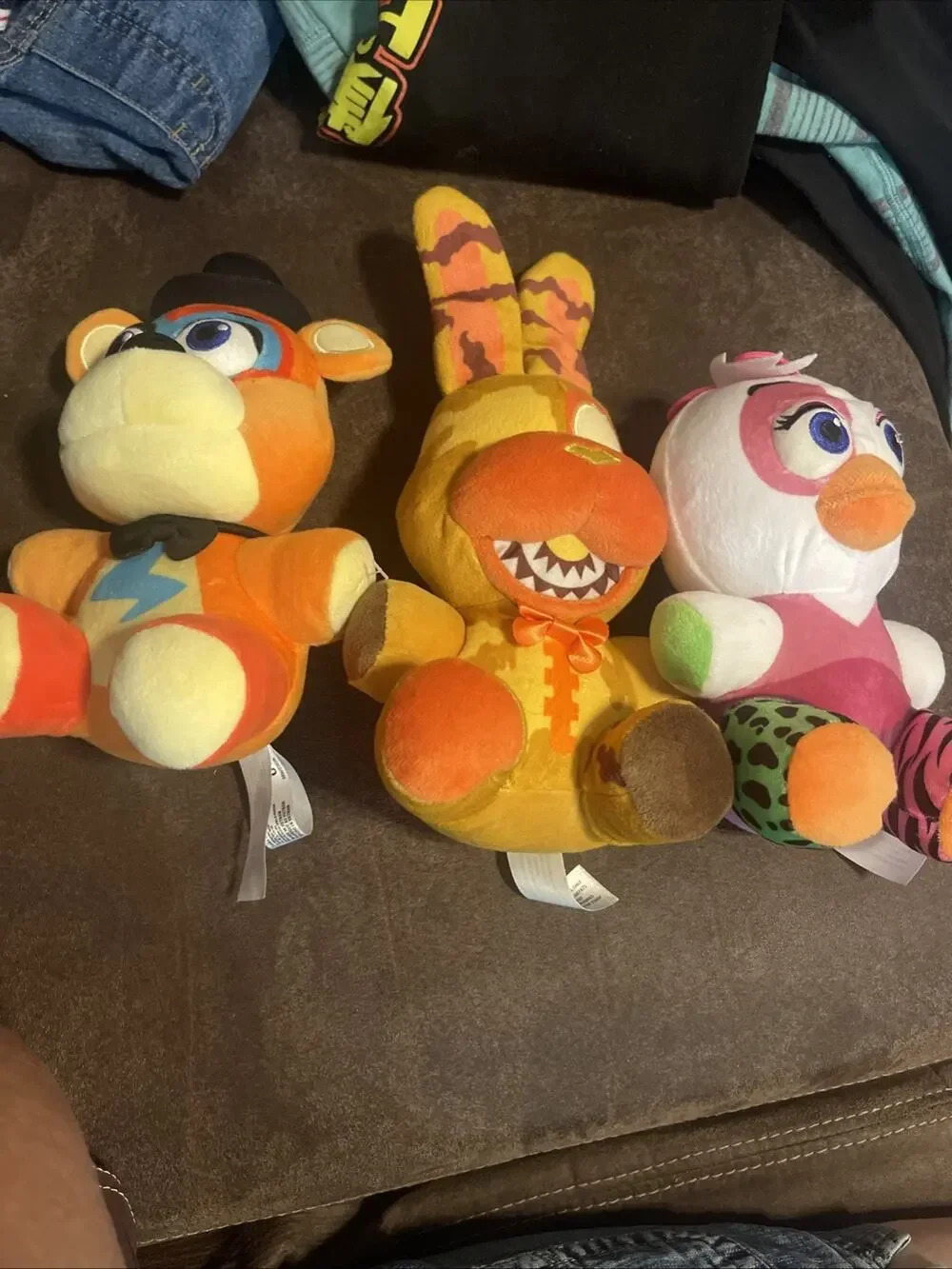 Five Lights At Freddys Lot Plush Stuffed Animals Lot Of 3 FNAF Glamrock